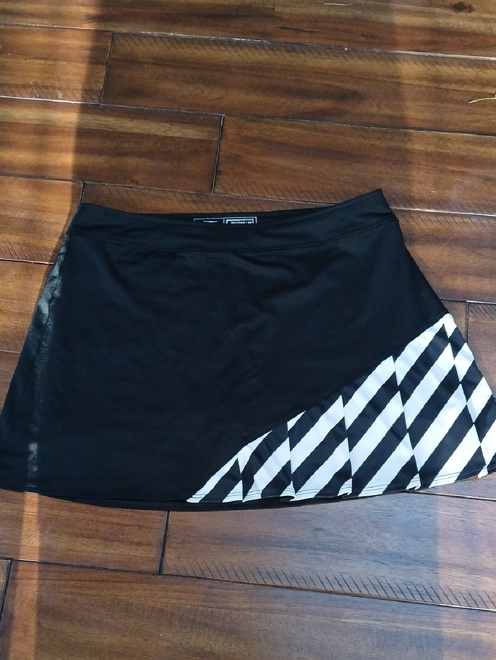 Slazenger Black Athletic Circle Skort with Side Zip Pocket